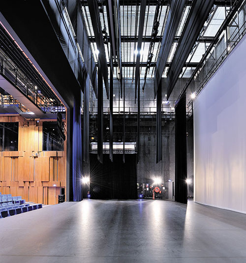 Continuité de la cage de scène