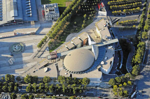 Vue aérienne de la Philharmonie 2 - Photo © Philippe Guignard