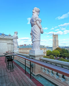 Terrasse Nijinski, retour des sculptures allégoriques