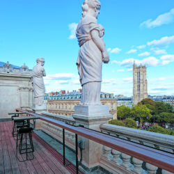 Terrasse Nijinski, retour des sculptures allégoriques