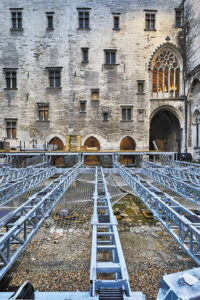 Trame support destinée au plancher niveau bas - Photo © Christophe Raynaud de Lage