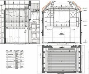 Périmètre d’intervention scénographiques et machinerie - Document © AMG-Féchoz