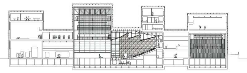 Coupe longitudinale - Document © Fres Architectes