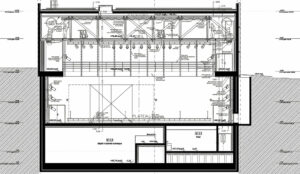 Coupe transversale, ensemble des niveaux - Document © Architecture & Technique