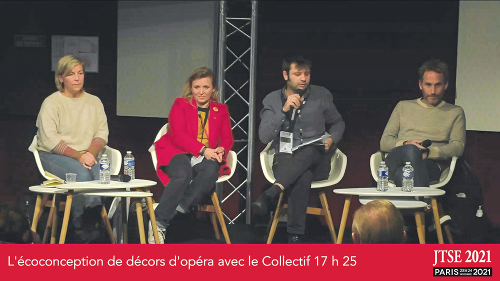 Conférence “L’écoconception de décors d’opéra avec le Collectif 17 h 25” aux JTSE 2021
