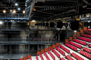 Les lignes de rappel en surplomb, Salle Jean Vilar du Théâtre national de Chaillot - Photo © Amadeus