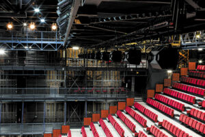 Les lignes de rappel en surplomb, Salle Jean Vilar du Théâtre national de Chaillot - Photo © Amadeus