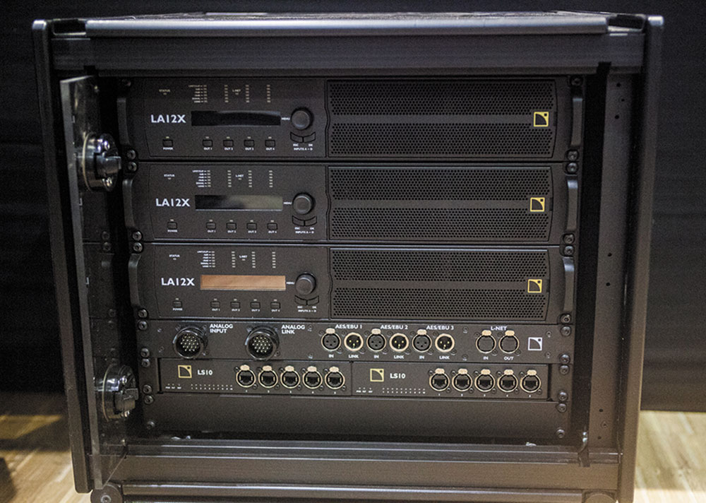 Le nouveau LA-RAK II AVB avec ses deux switchs LS10