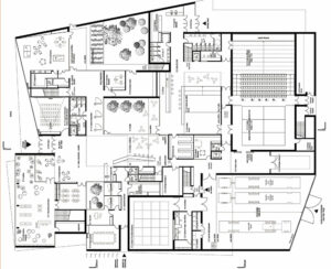 Plan de niveau rez-de-chaussée - Document © Dominique Coulon & associés