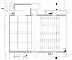 Boîte Noire, plan de niveau rez-de-chaussée - Document © dUCKS scéno