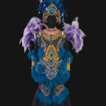 Costume du maître de cérémonie créé par Alexandre Louzada. École de samba Beija-flor de Nilopolis, 2009 - Photo © CNCS / Florent Giffard