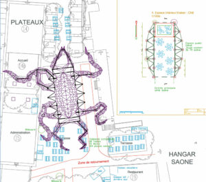 Plan masse de la terrasse - Document © UV Lab - Les SUBS