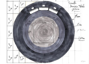 Dessin de la triple tournette - Document © Opéra de Rennes