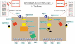 Plan lumière - Document © Théâtre de Gennevilliers