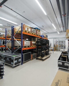 Espace de stockage technique en sous-sol - Photo © Patrice Morel