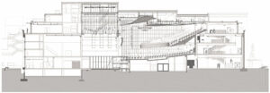 Coupe longitudinale - Document © Fehlmann Architectes