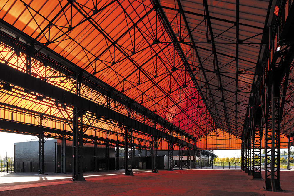 Ancienne halle industrielle SAMP réhabilitée