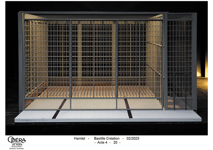 La cage, maquette d’Ania Goldanowska - Photo © Opéra Bastille