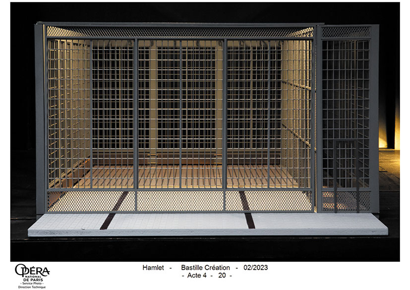 La cage, maquette d’Ania Goldanowska - Photo © Opéra Bastille