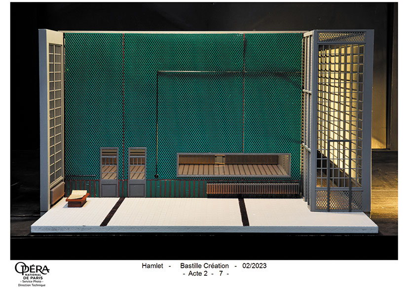 Le mur, maquette d’Ania Goldanowska - Photo © Opéra Bastille