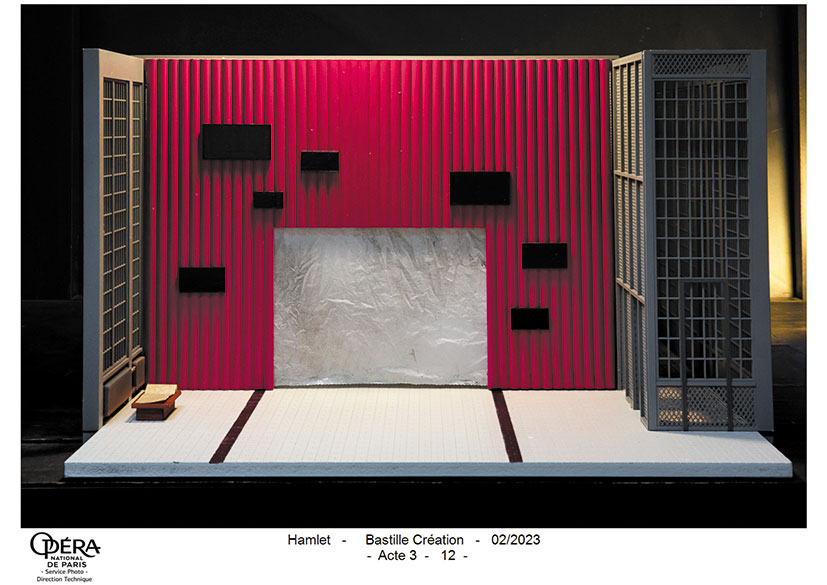 Le mur de la reine, maquette d’Ania Goldanowska - Photo © Opéra Bastille