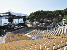 Tribunes démontables, Jazz à Juan, Pinède Gould