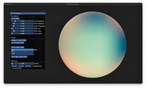 Visualisation 3D de la reverb anisotropique Elliptique du Spat~
