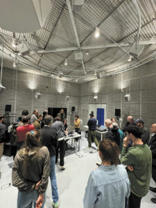 Démonstration de DJing audio spatial par Axel Delafosse - Photo © Jasmine Scheuermann