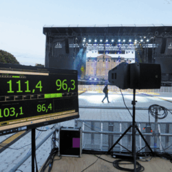 Calibration des afficheurs-enregistreurs Scène Château à Marsatac, 2024 (afficheur 10Easy) - Photo © Marsatac