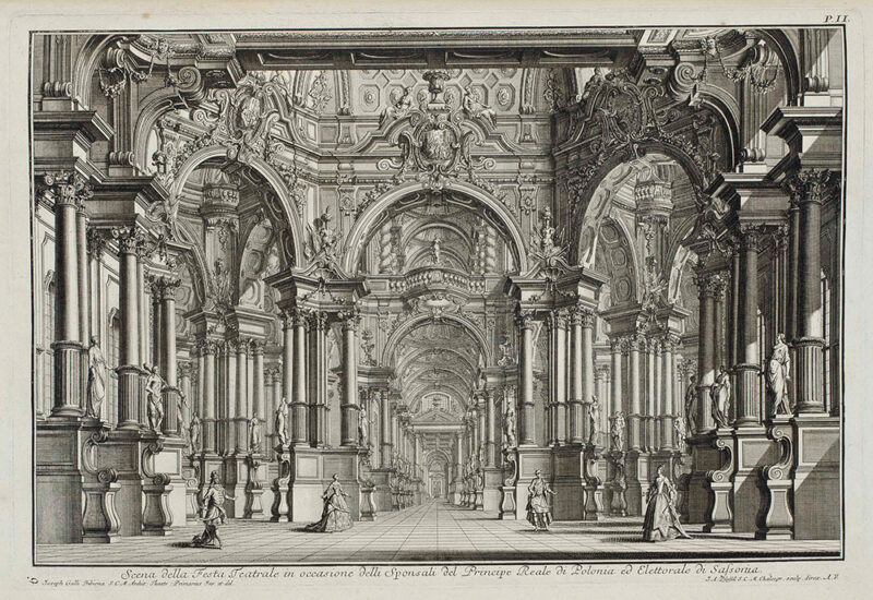 Architetture e prospettive dedicate alla Maesta di Carlo Sesto, Imperador de' Romani de Giuseppe Galli Bibiena