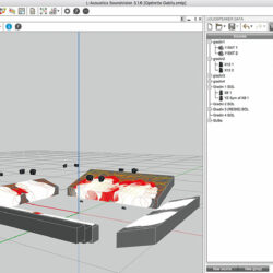 Capture d’écran partielle de prédiction acoustique avec Soundvision de L-Acoustics - Photo © David Segalen