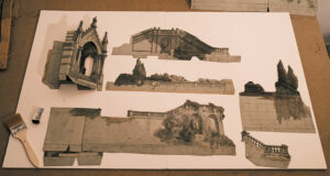 Élément de décor de l’opéra La muette de Portici (1879) - Photo © Emmanuel Rascoussier