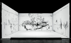 Décor après, la trace du micro - Photo © Baro d’Evel