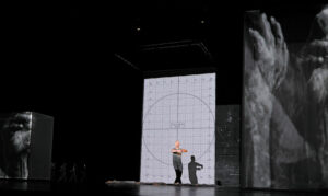 Projection et réglage de mire sur la structure centrale