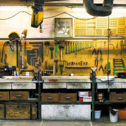 Établi de l’atelier serrurerie