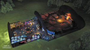 Rendu visuel, répartition des surfaces - Document © CDP Entertainment