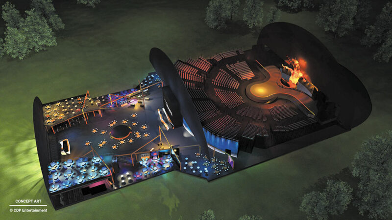 Rendu visuel, répartition des surfaces - Document © CDP Entertainment