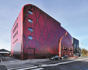 1ère tranche, façade Est boulevard Victor Hugo, accès décors