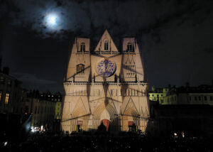 Le Chant de la Pierre, Festival des Lumières, Cathédrale Saint-Jean à Lyon