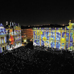 Festival des Lumières, Lyon, place des Terreaux
