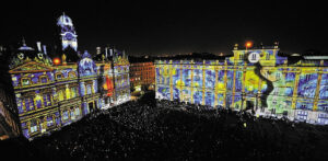 Festival des Lumières, Lyon, place des Terreaux