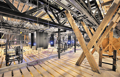 Gril de marche, platelage bois