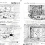 wonder.land, storyboard - Document © Rae Smith - 59 Productions