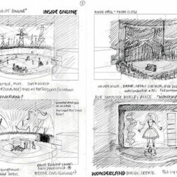 wonder.land, storyboard - Document © Rae Smith - 59 Productions