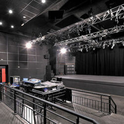 Régies en salle implantées au niveau de la 1ère terrasse