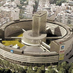 Vue aérienne de la Maison de la Radio - Photo © Radio France