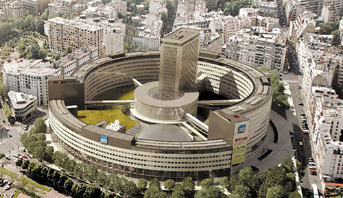 Vue aérienne de la Maison de la Radio - Photo © Radio France