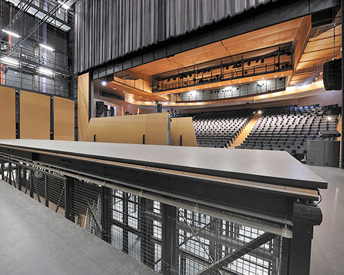 Élévateur de scène, palier intermédiaire à 1,20 m