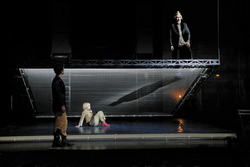 Erismena de Cavalli, mise en scène par Jean Bellorini, plan incliné