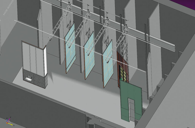 Vue 3D du décor en mouvement - Document © Comédie-Française